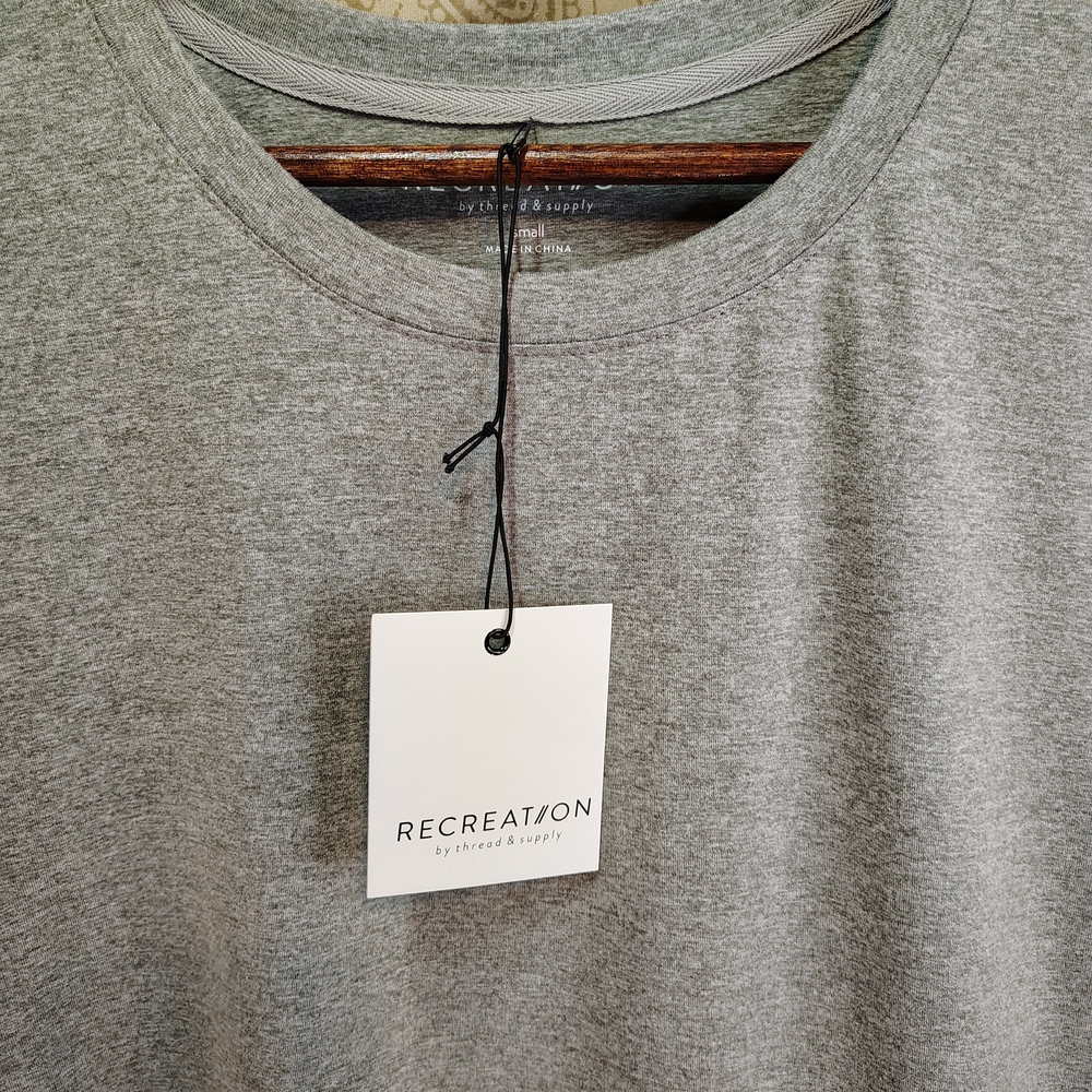 Recreation by Thread & Supply Gray Sleeveless T-Shirt Dress